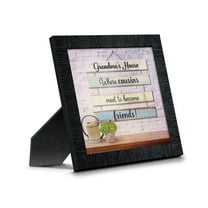 Grandma's House, Where Cousins Meet to Become Friends Picture Frame, Gift for Cousin or Grandma, 8731CH
