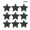thumbnail image 1 of Etiquetas de tarjeta de mensaje DIY 100 piezas forma de estrella Ormromra 6x6 cm negro, 1 of 8