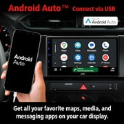 JVC KW-M595BT Digital Car Stereo (50W x 6-Ch), Apple CarPlay & Android Auto Compatible, Bluetooth-Enabled Head Unit with 6.8 LCD Display, Single DIN Touchscreen Car Stereo with USB Mirroring