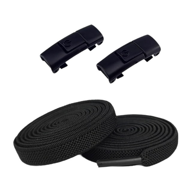 Cordones elásticos sin atar Strade Fareast Limited para zapatillas de deporte para correr al aire libre negro