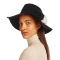 thumbnail image 1 of Echo Rabbit Fur Pom-Pom Hat (Black), 1 of 1