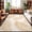 Beige, variant on Beige Palm Leaves Washable Area Rug 8 x 10 ft Summer Botanical Tropical Plant Rustic Soft Non Slip Rugs Stain Repellent Indoor Felt Carpet for Living Dining Room Bedroom Home Office