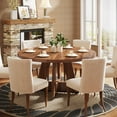 thumbnail image 6 of Tribesigns Farmhouse Dining Table for 4 People, 47" Round Wood Dining Table (Chairs Not Included), 6 of 7