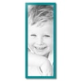 thumbnail image 2 of ArtToFrames 12" x 32" Aqua Picture Frame, 12x32 inch Green Wood Poster Frame (WOM-4428), 2 of 8