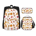 thumbnail image 1 of Disketp Fall Gnomes Harvest Mochila Estampada de Gran Capacidad con Lonchera y Estuche, Set de 3 Piezas para Estudiantes, 1 of 7