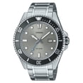 thumbnail image 1 of Casio Standard Analog Stainless Steel Grey Dial Quartz MDV-107D-8AV 200M Men's Watch, 1 of 1