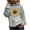 Gray, variant on Clearance asdoklhq Long Sleeve T-Shirts for Women,Women's Casual Hoodies Jumper Tops Sunflower Print Sweatshirt Hooded Sweater