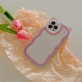 thumbnail image 5 of Compatible with iPhone Case for Women/Girls, Cute Candy Color 3D Cat Ears Curly Wave Anti-Scratch Shockproof Soft Phone Case for iPhone 14 Pro Max, Pink-Yellow, 5 of 5