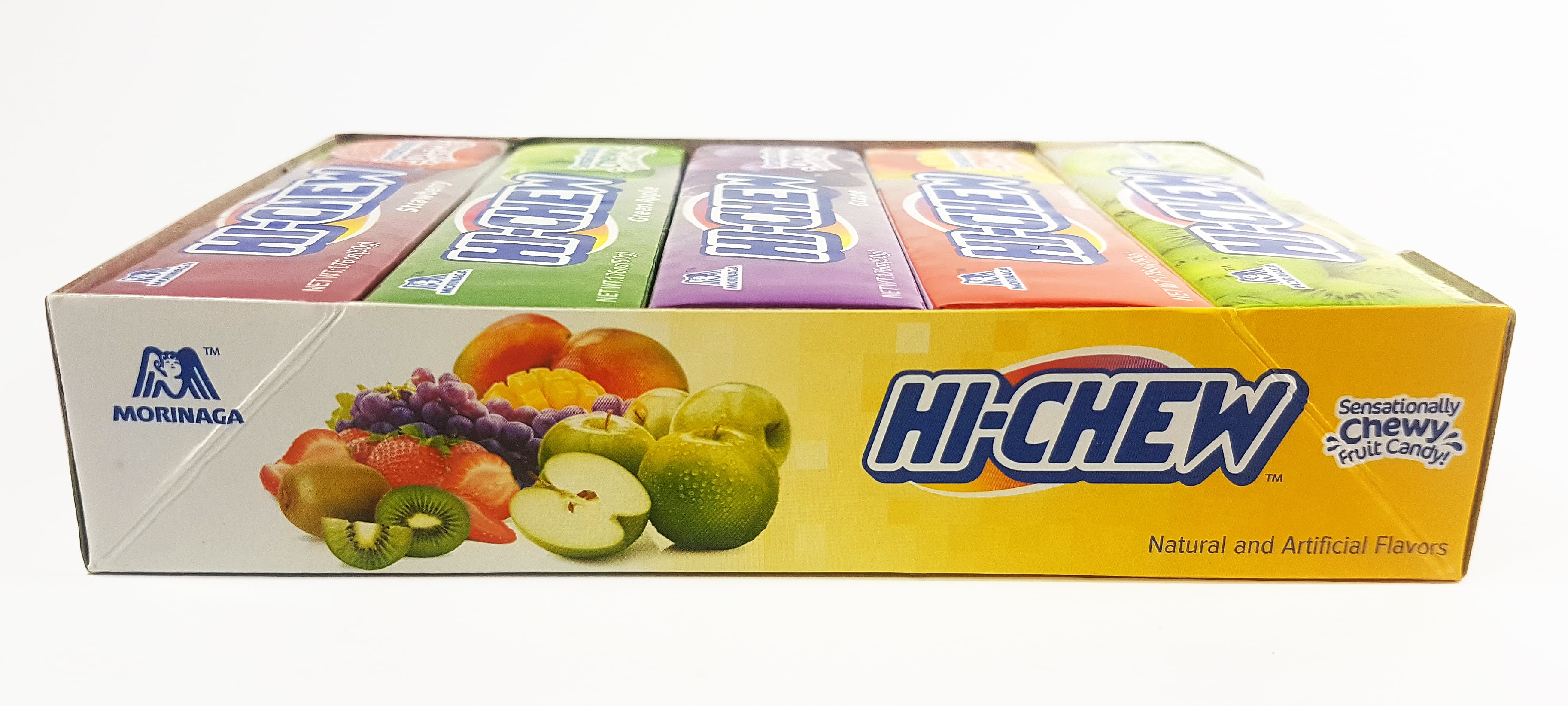 Hi-Chew Chewy Fruit Candies Variety Flavors 10-Pack  10 X 1.76 Oz. By Morinaga (Strawberry, Green Apple, Grape, Mango, Kiwi)