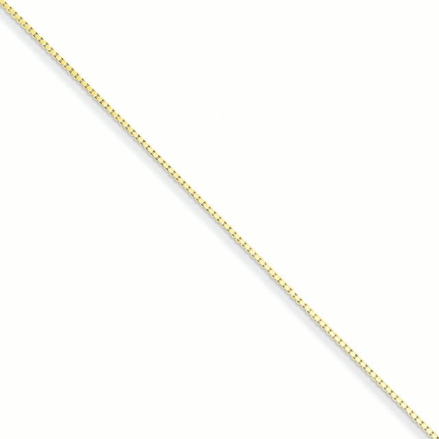 Flash Gold-plated Sterling Silver .90mm Box Chain (Weight: 2.7 Grams, Length: 20 Inches)