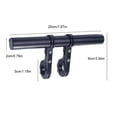 thumbnail image 4 of Rallonge de Guidon de Vélo Rallonge de Support de Guidon; Extension de Guidon de Vélo Support en Alliage, Noir, 20cm, Support Rallonge, 4 of 8