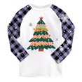 thumbnail image 6 of Cathalem Christmas Pajamas Matching Sets, Xmas Pjs Sets Graphic Print Plaid Sleepwear Outfits Light Purple 5-6 Years, 6 of 6