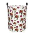 thumbnail image 1 of ZICANCN Flowers Flora Laundry Basket Organizer , Dirty Clothes Hamper for Bathroom Kids Girls Boys Laundry Hamper Small, 1 of 8