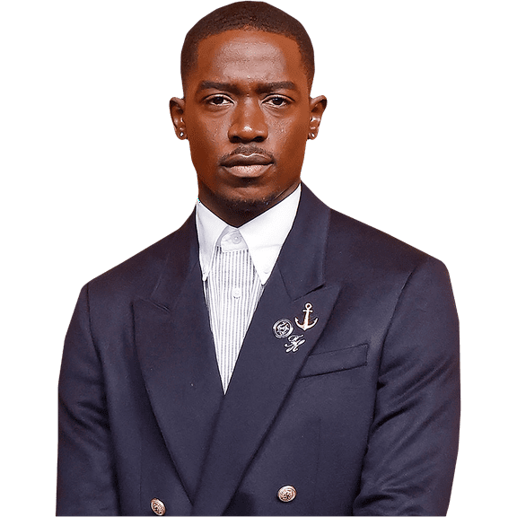 Damson Idris (White Trousers) Half Body Buddy Cutout