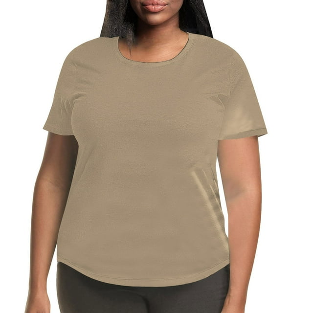 T-shirt à Manches Courtes Col Rond pour Femmes Grande Taille Confortable et Élégant pour un Usage Quotidien