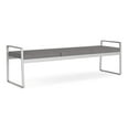thumbnail image 1 of Gansett Reception Waiting Room 3-Seat Bench / Silver Steel / Light Gray, 1 of 5