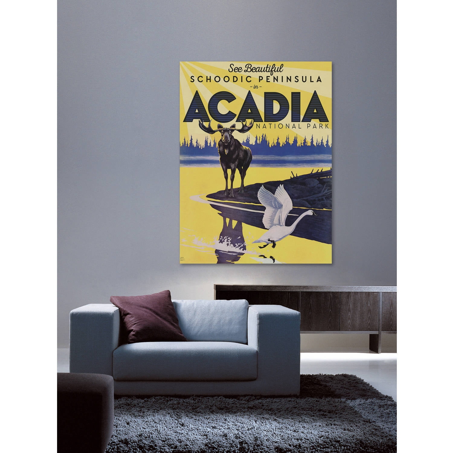 Marmont Hill - "Travel Maine" Painting Print on Wrapped Canvas