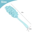 thumbnail image 5 of Anti-Slip Long Handle Back Scrubber, Soft Bath Sponge Shower Brush for Women Men Body Cleaning,Blue, 5 of 6