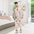 thumbnail image 3 of Matching Pajamas for Couples Pushkin Cat His and Hers Pajamas Sets Soft Long Sleeve Sleepwea, 3 of 8