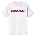thumbnail image 7 of Zoolander Logo Crew Neck Short Sleeve Men's White T-shirt-Medium, 7 of 7