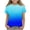 Blue, variant on Girls Ombre T-Shirt Ocean Blue Soft Stretchy Moisture Wicking Tee for Kids Ages 4-12 Summer Daily Wear,Size 9-10T