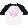 thumbnail image 3 of Inktastic I Love My Daddy in Pink Chalk Heart Boys or Girls Toddler T-Shirt, 3 of 5