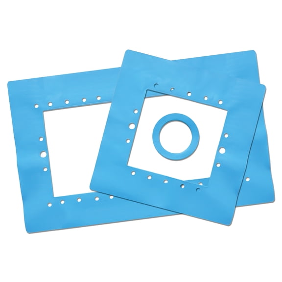 Swimline HydroTools Wall Saver Swimming Pool Gasket for Wall Skimmers 2pc 15.5" - Blue