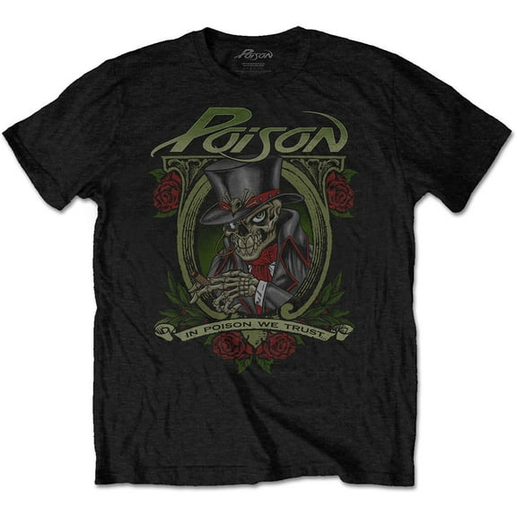 Men's Poison We Trust T-shirt Small Black
