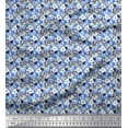 thumbnail image 1 of Soimoi Poly Georgette Fabric Floral Shirting Printed Fabric 1 Yard 42 Inch Wide, 1 of 1