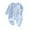 Blue B, variant on Infant Print Romper Ribbed Crew Neck Snap Buttons Thickened Warm Snug Comfortable Fitting Fall Winter Jumpsuit for Boys and Girls 3-24 Months