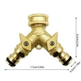 LEKODE Water Sprinklers Garden Double Way Water Distributor Nipple