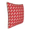 thumbnail image 2 of Fotbe Retro Lobsters Pattern Velvet Decorative Throw Pillow Covers with Elegant Piping, Soft Plush Cushion Cover for Sofa, Bed, Car, Office-20"x20", 2 of 8