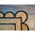 thumbnail image 3 of Shree Exports Hand Woven Farmhouse Jute Area Scalloped Rug (Black Scallop Rug, 4x6 Feet), 3 of 8