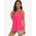thumbnail image 2 of Women Deep V Neck Tank Top Sleeveless Flowy Shirt Summer Loose Tank Top for Women, 2 of 6