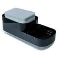 thumbnail image 3 of Naierhg 1 Set 600ML Liquid Soap Box Large Capacity 3-in-1 Dish Soap Dispenser with Sponge Holder for Home Kitchen Countertop Black, 3 of 8