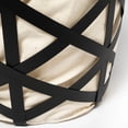thumbnail image 6 of Black Woven Metal Basket with Cream Fabric Liner, 6 of 8