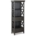 thumbnail image 1 of Bowery Hill 3 Shelf Bookcase in Black and Gray, 1 of 9
