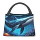 thumbnail image 1 of Fotbe Colorful Ocean Whale Bolsa Térmica Portátil con Estampado, Bolsa de Entrega de Alimentos Aislada, Bolsa Reutilizable de Gran Capacidad para Comidas y Supermercado, 1 of 6