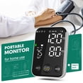 thumbnail image 2 of Monitor de presión arterial digital preciso y ajustable, kit de brazalete manual para brazo, pantalla LED retroiluminada, 2 usuarios, memoria de 240 juegos, incluye bolsa de almacenamiento., 2 of 5
