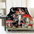 thumbnail image 2 of Yibo Mushrooms Collections, Artist Mushrooms Wild Species Blankets for Boys and Girls, Ultral Soft Fleece Fungus Natural Organic Blankets Used for Bed, Sofa, Chairsfor Kids/Child, 2 of 9