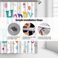 thumbnail image 6 of Child''s Birthday Shower Curtain Cute Colorful Happy Birthday Bathtub Curtain White Fabric Bathroom Shower Curtain, 6 of 6
