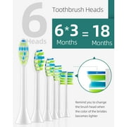 7AM2M Sonic Electric Toothbrush with 6 Brush Heads for Adults and Kids, One Charge for 90 Days, Wireless Fast Charge, 5 Modes with 2 Minutes Built in Smart Timer, Electric Toothbrushes(Black)