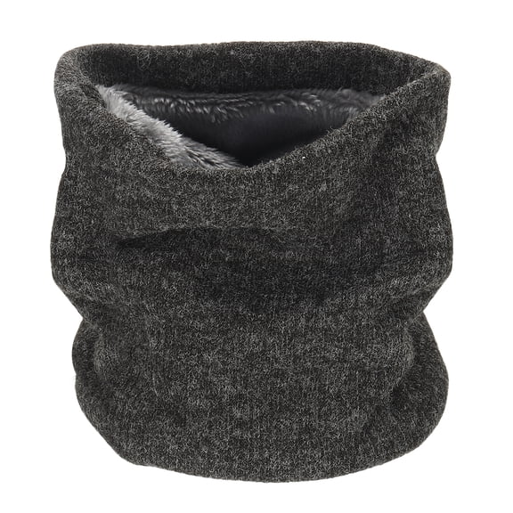 Uxcell Neck Warmer Gaiter, Double-Layer Winter Ski Face Mask Scarf Thermal Stretch Thick Windproof Scarves- Fitting for (Men Women/Cold Weather/Skiing/Snow Boarding/Running) Dark Grey