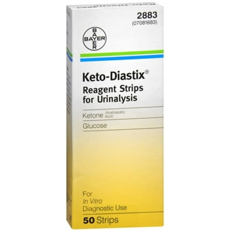 3 Pack - Keto-Diastix bandelettes réactives 50 Chaque
