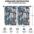 thumbnail image 2 of Blackout Kids Curtains,Dark Blue Christmas Santa Pattern Childrens Insulated Curtains Set Of 2,Bedroom Essentials,Toddler Room Decor 42"x63", 2 of 5