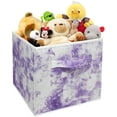 thumbnail image 2 of Sorbus Cube Storage Bins Cube Foldable Fabric Basket Bin Box Shelves Cubby Cloth Organizer - Great for Kids Nursery Closet Shelf, Playroom, Home Organization (Tie-Dye Purple), 2 of 6