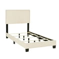 thumbnail image 3 of Lit Simple en Lin Beige avec Bordures, 3 of 10