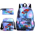 thumbnail image 1 of MINISO Disney Stitch Anime 3Pcs/Set Backpack Student School Shoulder Bag Kids Cute Travel Backpack Children Birthday Gift, 1 of 4