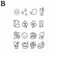 thumbnail image 1 of Herbal Juice Small Fresh Tattoo Stickers Cute Finger Semi-Permanent Tattoo Stickers 1pcs Best, 1 of 1