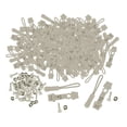 thumbnail image 2 of Zentra 200 Pieces Zipper Repair Kit Removable Multifunctional for Tent Purse Size 8 Gray, 2 of 10